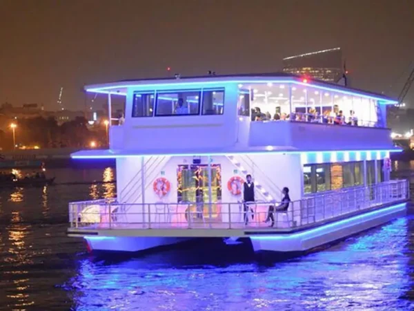 Dubai Marina Glass Boat Dinner Cruise Panoramic View