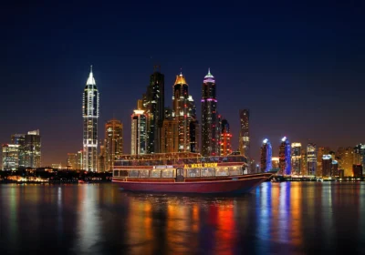 Dubai Marina Dhow Cruise Dinner with Skyline Views