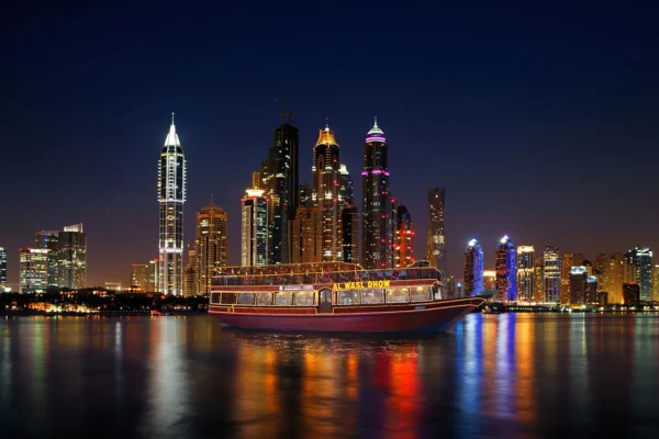 Dubai Marina Dhow Cruise Dinner with Skyline Views