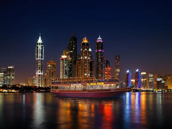 Dubai Marina Dhow Cruise Dinner with Skyline Views